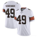 Custom #49 White CLE Football Shirt Top