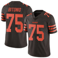 Custom #75 Brown CLE Football Shirt Top