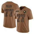 Custom #77 Brown CLE Football Shirt Top