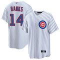 Custom #14 White CHC Baseball Shirt Top