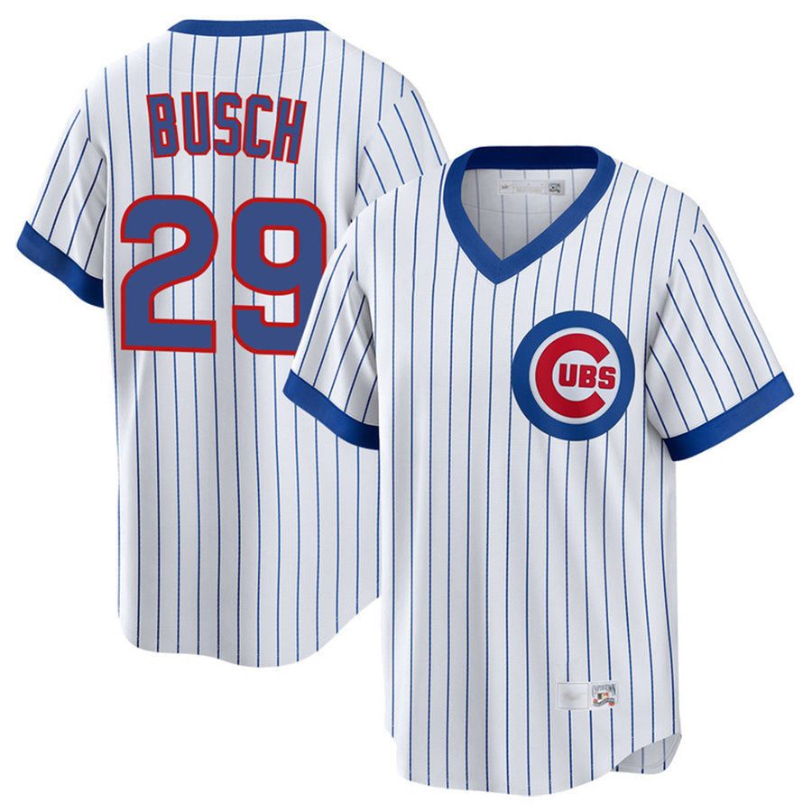 Custom #29 White CHC Baseball Shirt Top