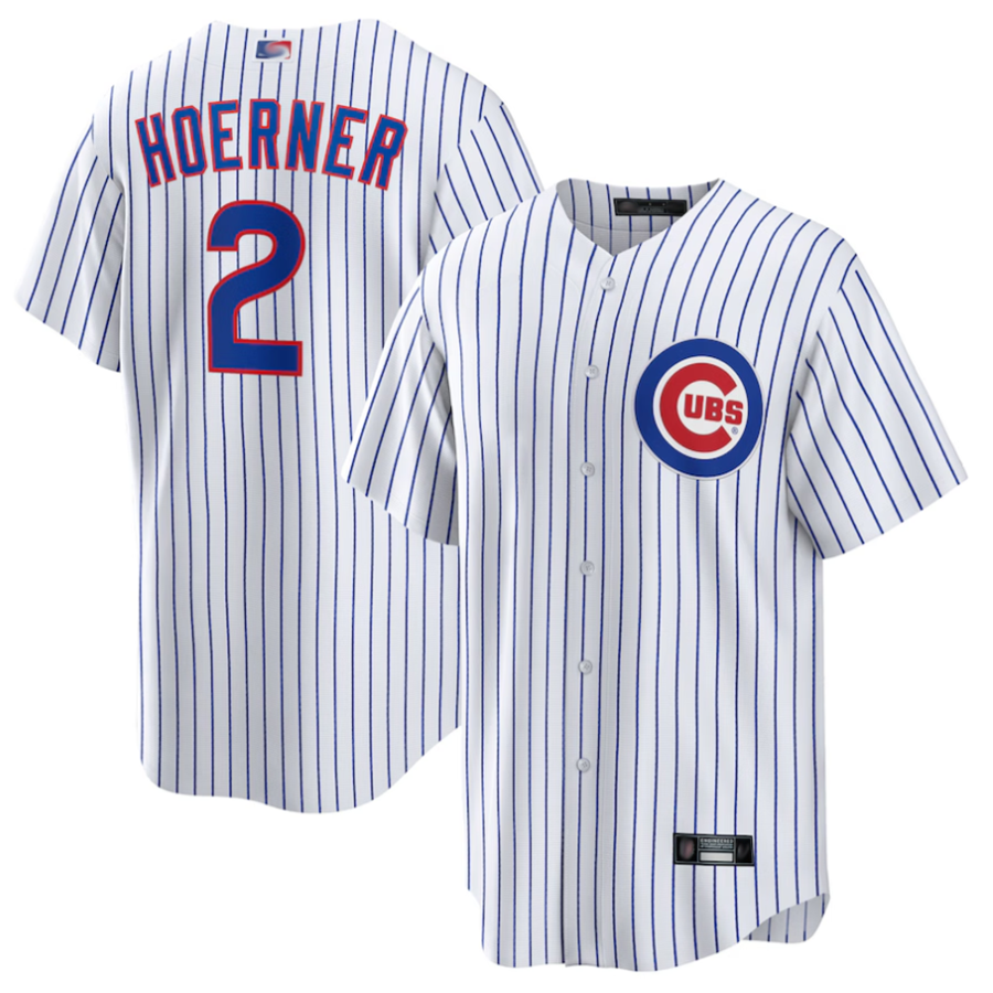 Custom #2 White CHC Baseball Shirt Top