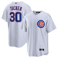 Custom #30 White CHC Baseball Shirt Top
