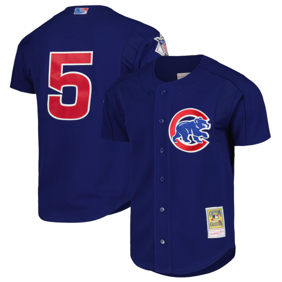 Custom #5 Royal 2005 CHC Baseball Shirt Top