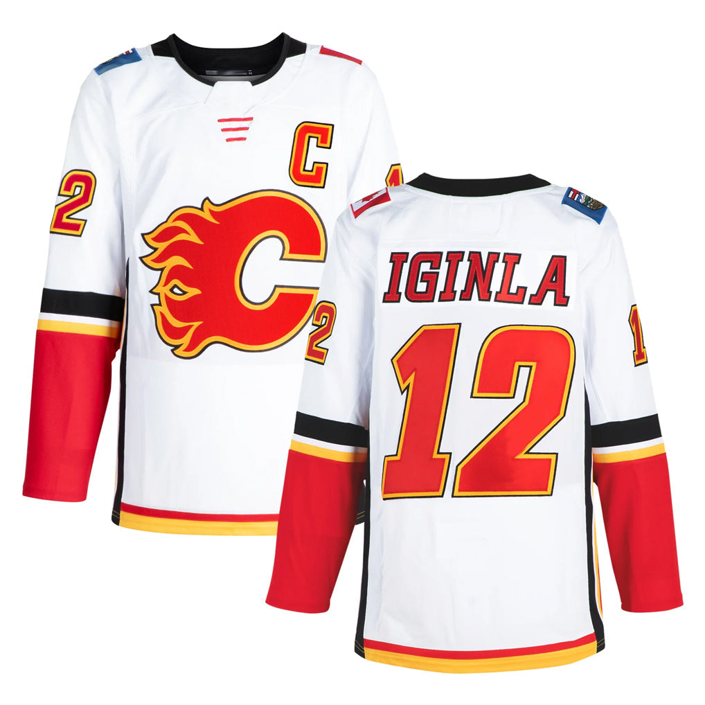 Custom #12 White CGY Hockey Shirt Top