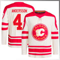 Custom #4 White CGY Hockey Shirt Top