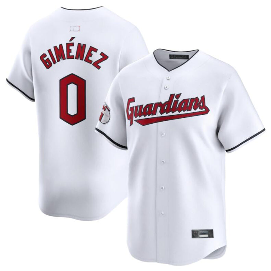 Custom #0 White CLE Baseball Shirt Top