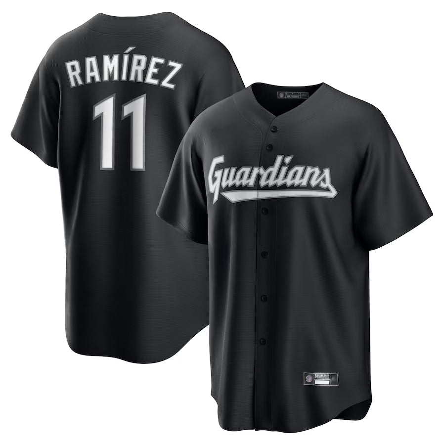 Custom #11 Black CLE Baseball Shirt Top