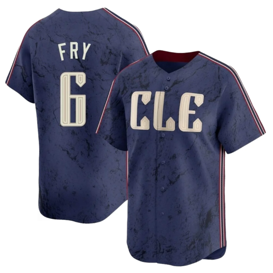 Custom #6 Purple City Connect CLE Baseball Shirt Top