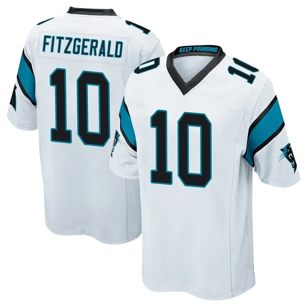 Custom #10 White CAR Football Shirt Top