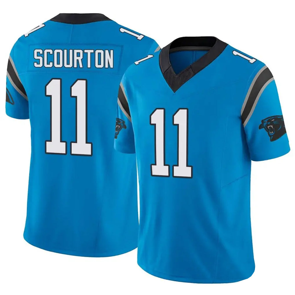Custom #11 Blue CAR Football Shirt Top