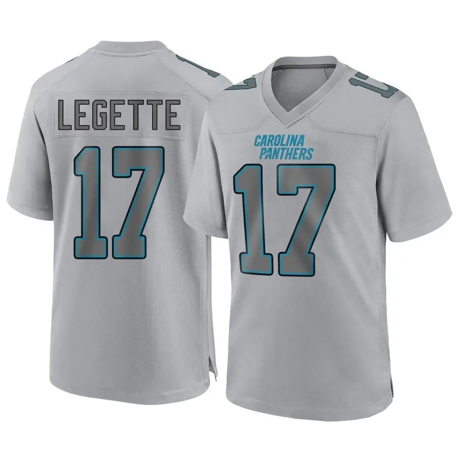 Custom #17 Grey CAR Football Shirt Top