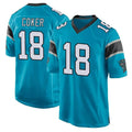 Custom #18 Blue CAR Football Shirt Top