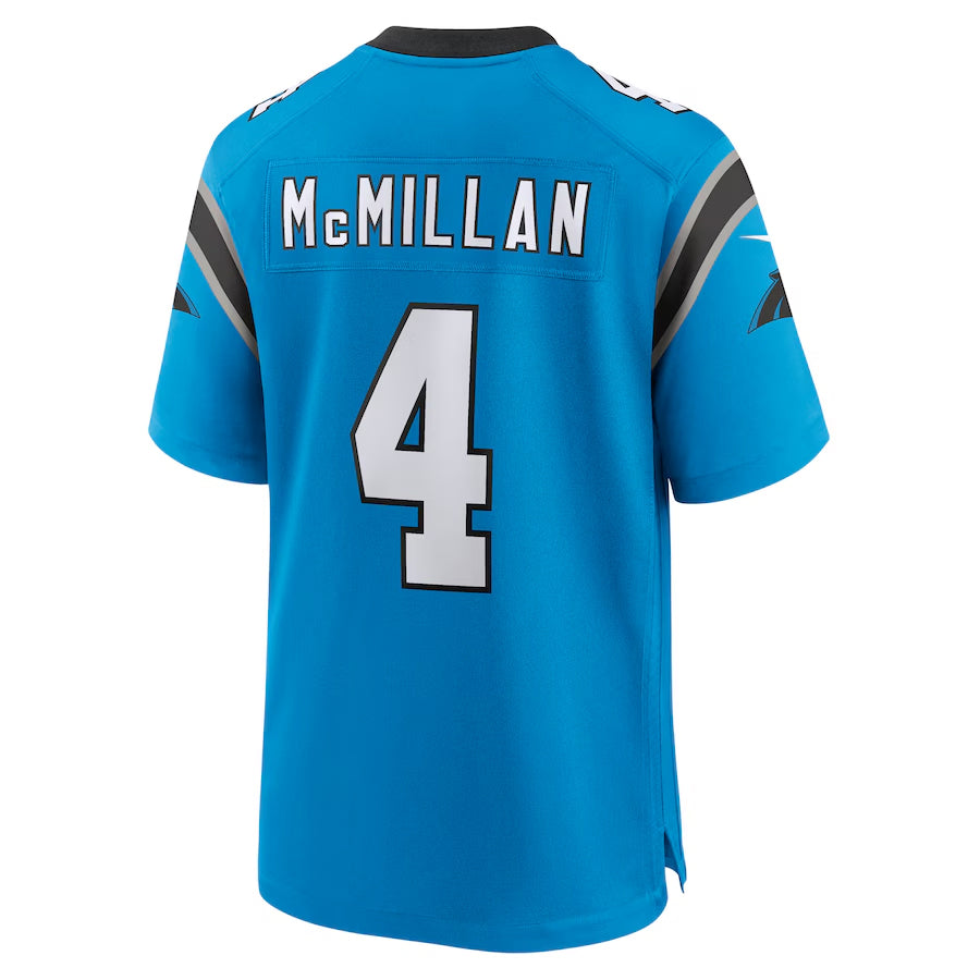 Custom #4 Blue CAR Football Shirt Top