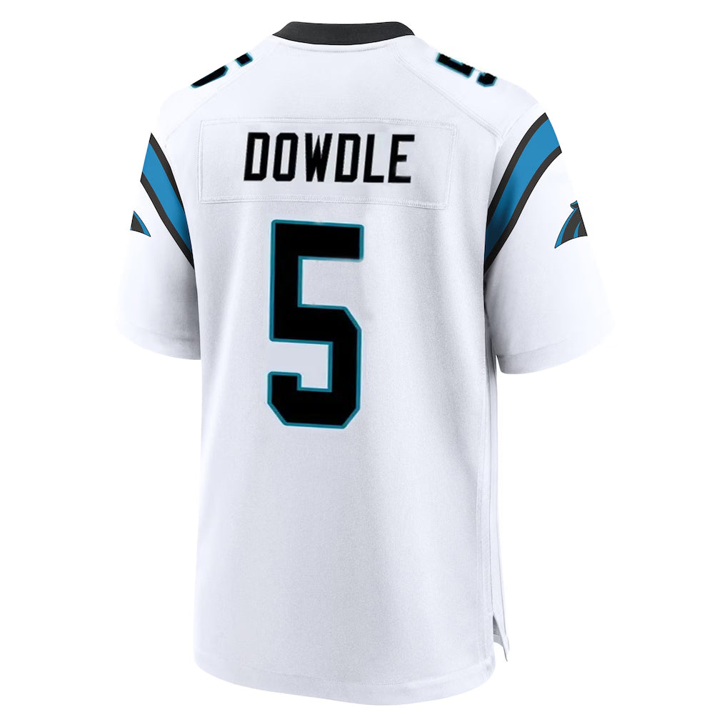 Custom #5 White CAR Football Shirt Top