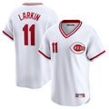 Custom #11 White Throwback CIN Baseball Shirt Top
