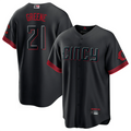 Custom #21 Hunter Green City Connect CIN Baseball Shirt Top