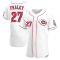 Custom #27 White CIN Baseball Shirt Top