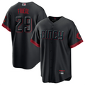 Custom #29 Black City Connect CIN Baseball Shirt Top