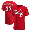 Custom #37 Red CIN Baseball Shirt Top