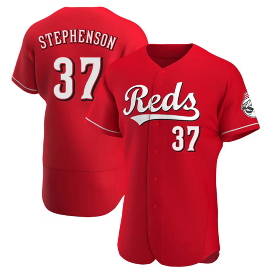 Custom #37 Red CIN Baseball Shirt Top