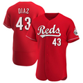 Custom #43 Red CIN Baseball Shirt Top