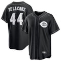Custom #44 Black CIN Baseball Shirt Top