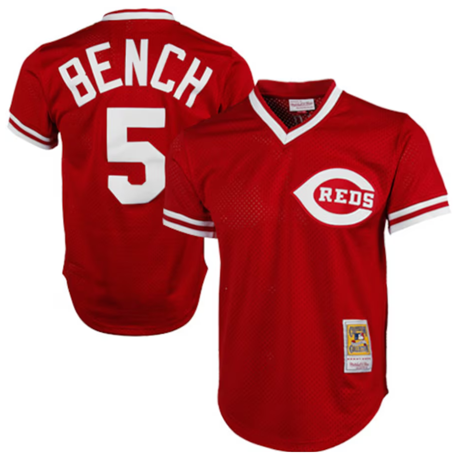 Custom #5 Red 1983 CIN Baseball Shirt Top
