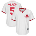 Custom #5 White CIN Baseball Shirt Top