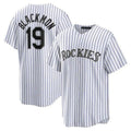 Custom #19 White COL Baseball Shirt Top