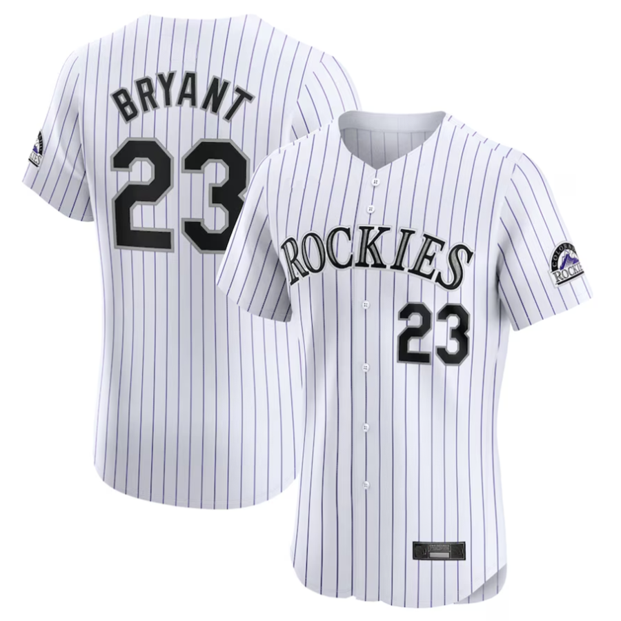 Custom #23 White COL Baseball Shirt Top