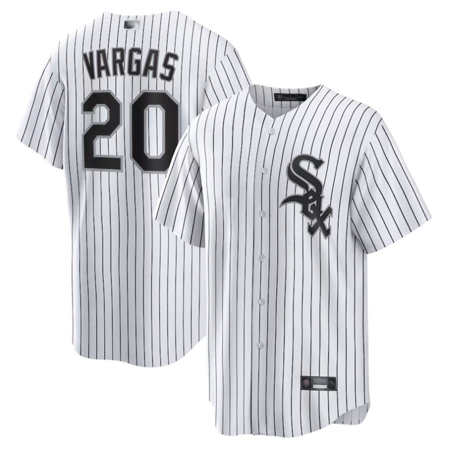 Custom #20 White CWS Baseball Shirt Top