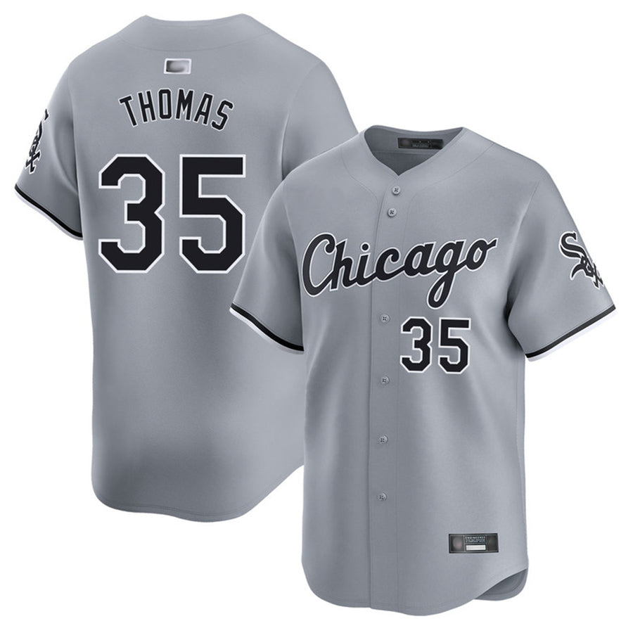 Custom #35 Gray CWS Baseball Shirt Top