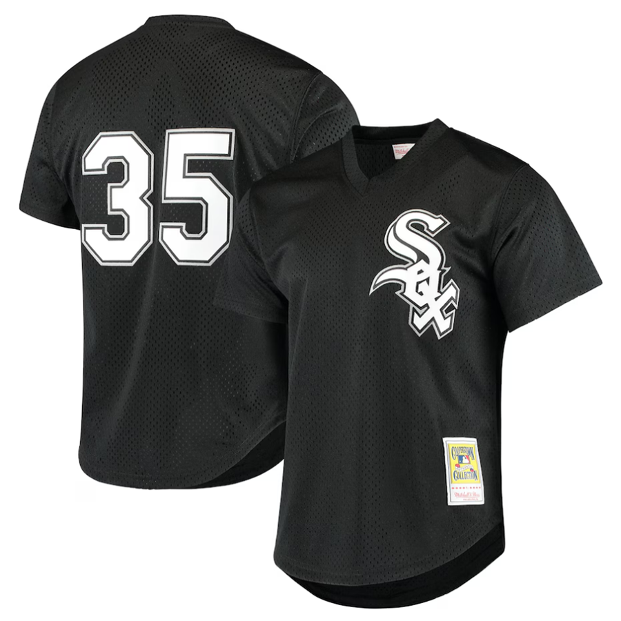 Custom #35 Black CWS Baseball Shirt Top