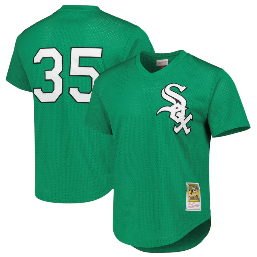 Custom #35 Green 1996 CWS Baseball Shirt Top