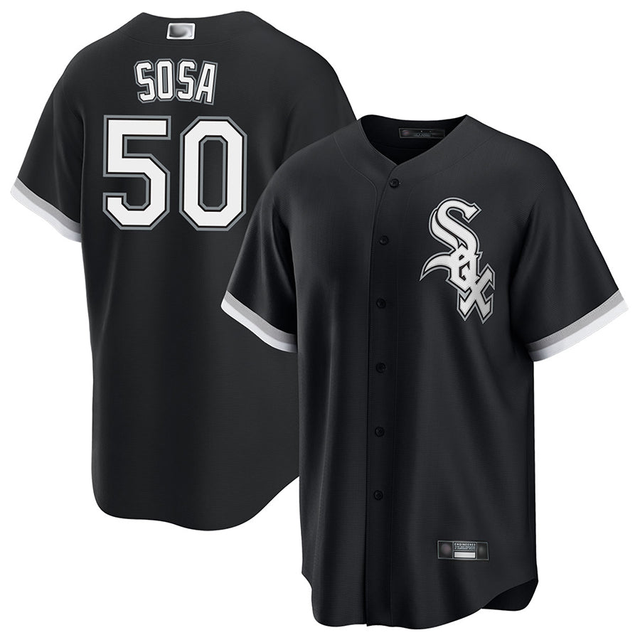 Custom #50 Black CWS Baseball Shirt Top