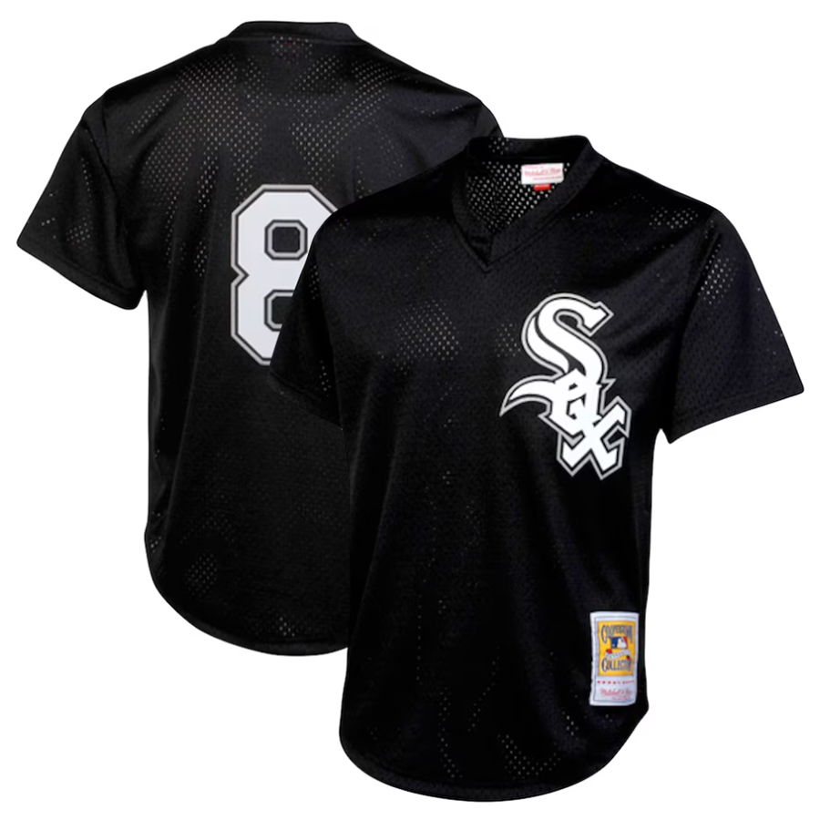 Custom #8 Black CWS Baseball Shirt Top