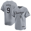 Custom #9 Gray CWS Baseball Shirt Top