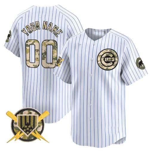 Custom C.Cubs Armed Forces Day Vapor Premier Limited篓C Stitched Baseball Jerseys