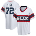 Custom #72 White CWS Baseball Shirt Top