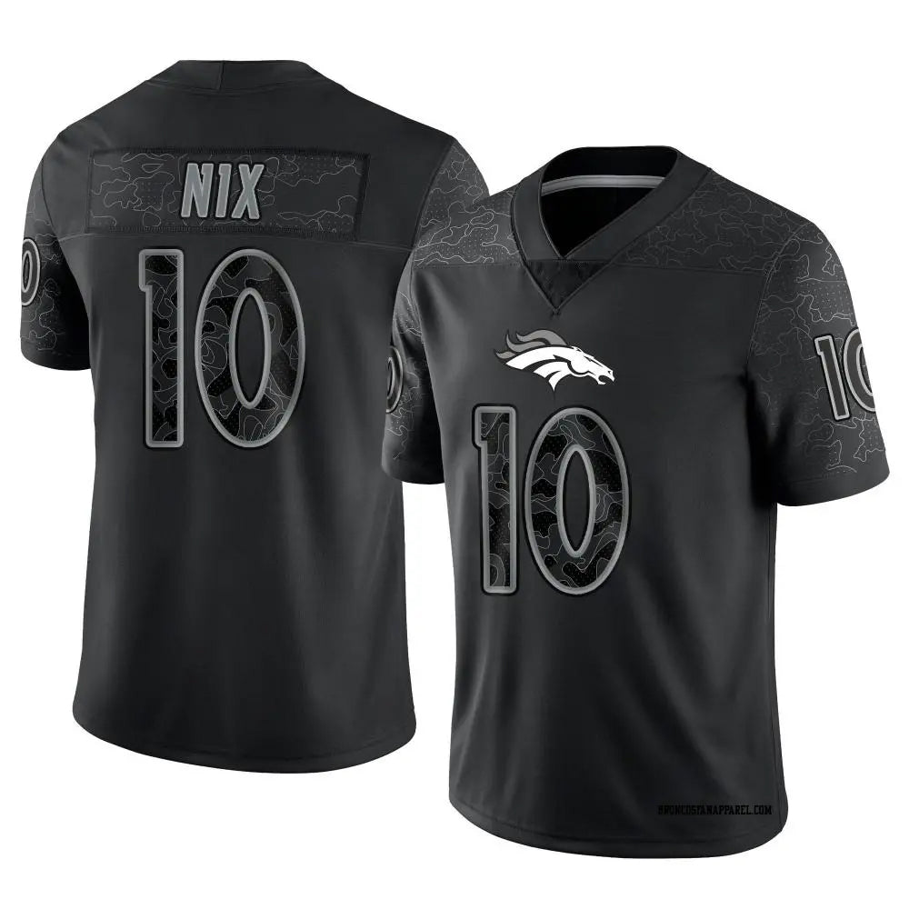 Custom #10 Black DEN Football Shirt Top