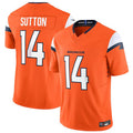 Custom #14 Orange DEN Football Shirt Top