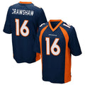 Custom #16 Navy DEN Football Shirt Top