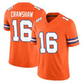 Custom #16 Orange DEN Football Shirt Top