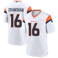 Custom #16 White DEN Football Shirt Top