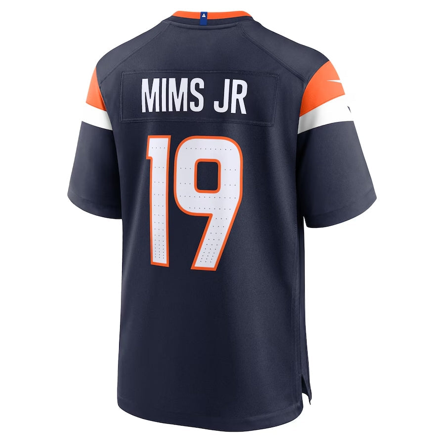 Custom #19 Navy DEN Football Shirt Top