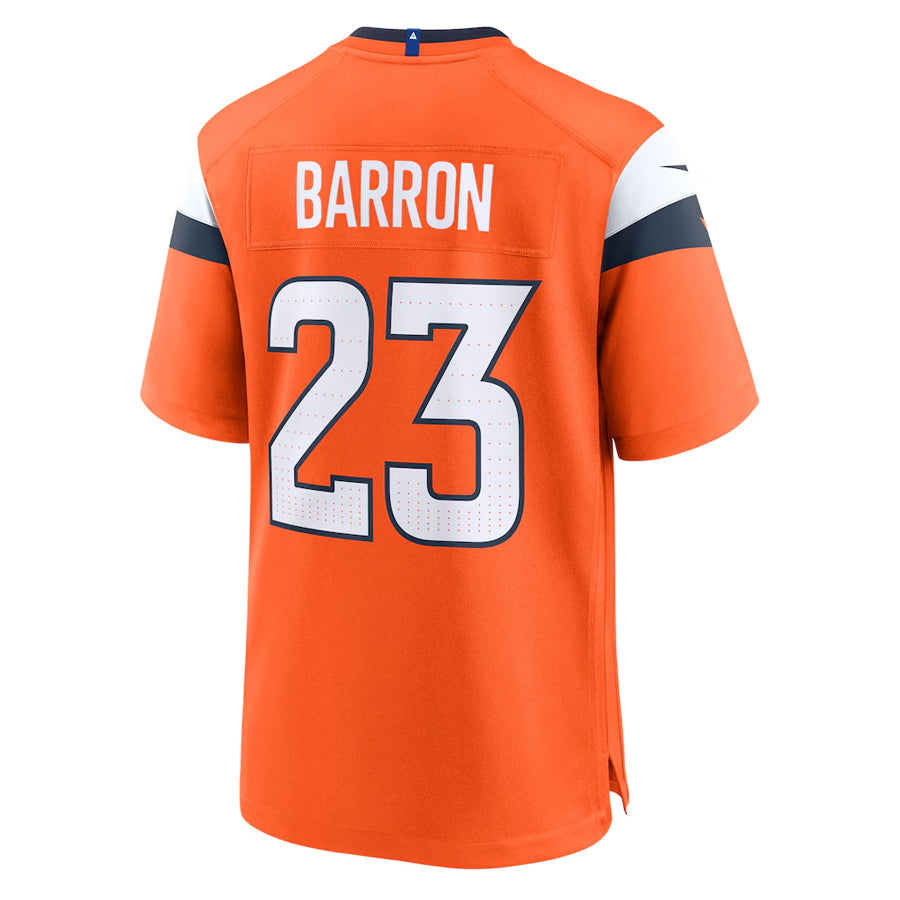 Custom #23 Orange DEN Football Shirt Top