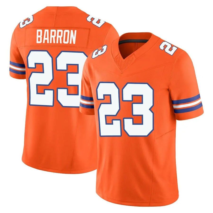 Custom #23 Orange DEN Football Shirt Top