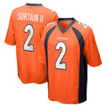 Custom #2 Orange DEN Football Shirt Top