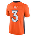 Custom #3 Orange DEN Football Shirt Top